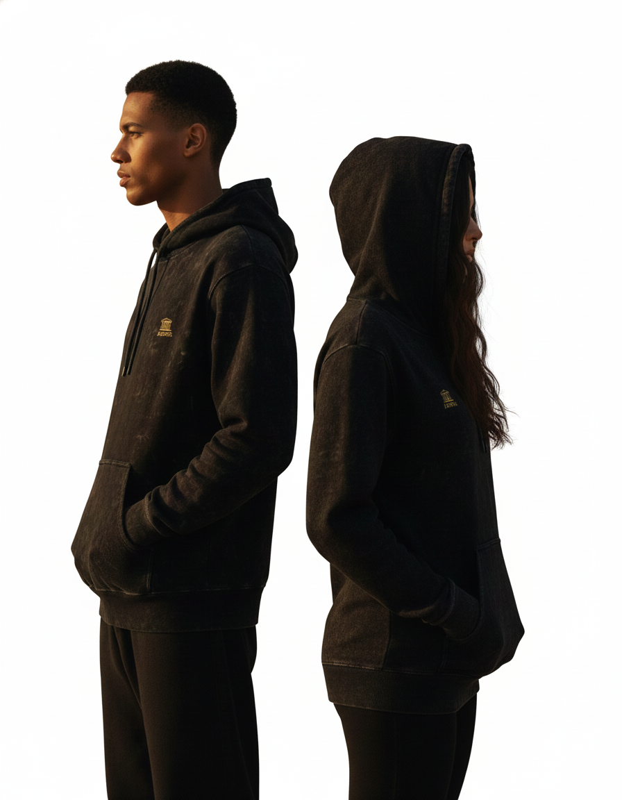 Unisex Acid Washed Hoodie